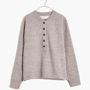 Madewell MWL Betterterry Henley Sweatshirt